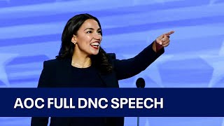 2024 DNC AOC full speech at Democratic National Convention  KTVU [upl. by Tiernan]