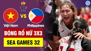 SEA Games 32 Địa chấn ĐNÁ  VN giành HCV lịch sử bóng rổ 3x3 trong trận chung kết với Philippines [upl. by Aninotna]