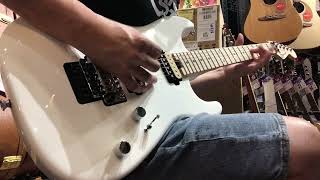 Sound Demo Charvel Pro Mod San Dimas Style 1 HH Floyd Rose Electric Guitar Maple FB Snow White [upl. by Elleniad900]