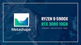 Render Agisoft Metashape  Ryzen 9 5900X RTX 3080 10GB [upl. by Worrell]