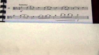 Viola Grade 4 Sight Reading No 23 Andantino [upl. by Enelak]