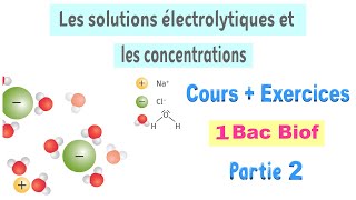 1BAC BIOF  Cours  Les solutions électrolytiques et les concentrations  Partie 2 [upl. by Averat269]