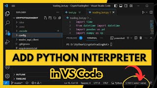 How to Add Python Interpreter in Visual Studio Code  Step By Step [upl. by Breech]