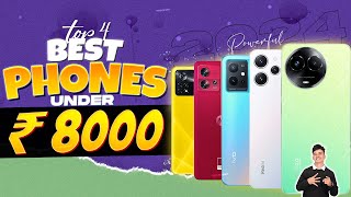 Top 4 Best Smartphone Under 8000 in January 2024  Best EntryLevel Phone Under 8000 in INDIA 2024 [upl. by Eniamrehc]