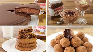 4 Easy Nutella Dessert Recipes [upl. by Yreneh870]