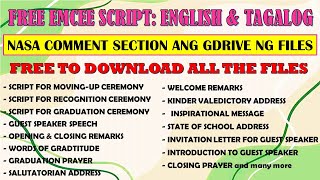 FREE EMCEE SCRIPT IN ENGLISH amp TAGALOG VERSION II SEE COMMENT SECTION ANG GDRIVE II JUN GULAGULA [upl. by Risa]