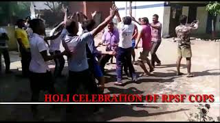 Holi Celebration of RPSF Cops [upl. by Hirasuna895]