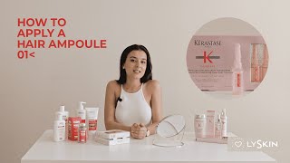 How to apply a hair ampoule  Kérastase Genesis  Como aplicar uma ampola de cabelo [upl. by Nodroj]