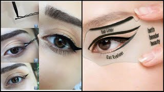 Yeni Başlayanlar İçin Evde Kolay Eyeliner Çekme Yöntemleri  Eyeliner Nasıl Çekilir [upl. by Hanfurd268]