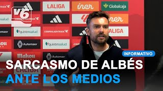 Rubén Albés cabreado ante los medios y en tono sarcástico Fracasamos ante el Amorebieta [upl. by Bodwell271]