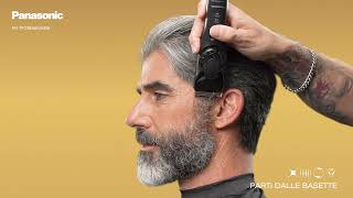 Come spuntare una barba completa con il Tagliacapelli Professionale Panasonic DGP84 [upl. by Horlacher]