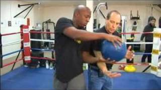 Boxing Medicine Ball Exercises  Back to Back Medicine Ball Passing [upl. by Ahseyk]