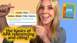 The Basics of Citing and Referencing in APA 7th Edition [upl. by Amirak]