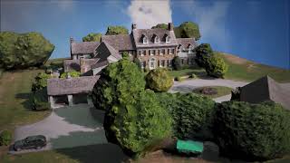 4K Agisoft Metashape 3D Mansion Model Drone Footage [upl. by Ymmac]