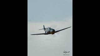 Messerschmitt Bf109 Gustav Fighter Approach fighter luftwaffe aircraft avgeek vintageaircraft [upl. by Innep]