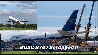 A321 Departing From St Athan  Including Views Of BOAC B747 Scrapped  230823  4K [upl. by Andros92]