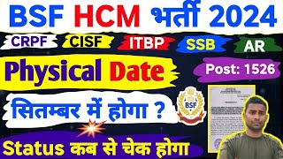 BSF HCM Physical Date 2024  Post 1526 BSF HCM Runing Date 2024  BSF HCM Physical Test Date 2024 [upl. by Nyrehtac]