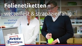 Avery Zweckform Etiketten amp Aufkleber Papieretiketten vs Folienetiketten [upl. by Amerigo916]