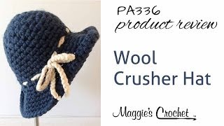 Wool Crusher Hat Crochet Pattern Product Review PA336 [upl. by Florentia]