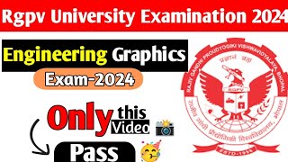 Rgpv engineering graphics exam 2024🥳 Dont miss this video 📷 [upl. by Atteuqnas]