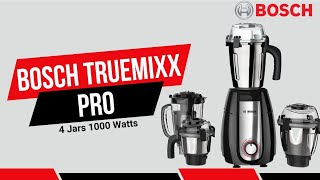 Bosch TrueMixx Pro Mixer Grinder Review  Best HighPower Mixer Grinder [upl. by Conger]