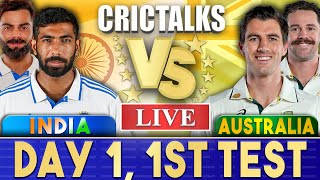 Live IND Vs AUS Day 1  1st Test  Live Scores amp Commentary  India vs Australia  2024 Series [upl. by Julide]