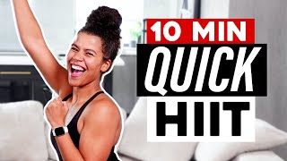 10 Min HIIT Cardio Workout to Burn Fat [upl. by Inad662]