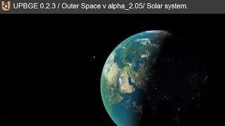 UPBGE 023  Outer Space v alpha205 Solar system [upl. by Thorpe]