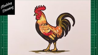 How to Draw a Rooster [upl. by Sanderson]