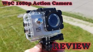 W9C 1080P WiFi Action Camera REVIEW amp Sample Recordings [upl. by Aihseket]