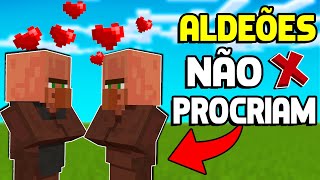 VILLAGERS NÃO PROCRIAM e FARMS PARANDO de FUNCIONAR no MINECRAFT BEDROCK RESOLVIDO [upl. by Mercier]