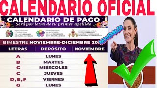 LUNES 4 CALENDARIO 📅 OFICIAL🎉 ADULTOS MAYORES 65 Y MÁS ☝️ARIADNA MONTIEL 6000🔥quotABCDEFGHIJKLMquot🔥 [upl. by Tyne]