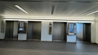 2018 ThyssenKrupp Agile Destination Dispatch Aufzüge im Klinikum Großhadern in München [upl. by Lorant]