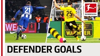 Top 10 Defender Goals 201617 Season  Rockets and Wonder Goals from Sokratis Alaba Süle amp Co [upl. by Ecirtahs]