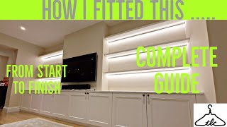 Installing My Feature TV Media Unit In 2 Days  Many Of My Trade Secrets Revealed  Vid84 [upl. by Sheila]