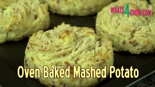 Oven Baked Mashed Potatoes  Crispy on the Outside Tasty and Creamy on the Inside [upl. by Ahsinik]