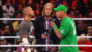 Bret Hart punches CM Punk Raw Sept 10 2012 [upl. by Freddi211]