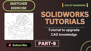 SOLIDWORKS Tutorials For Beginners Part9  Fully Defined 2D Sketch solidworkstutorial [upl. by Nagar148]