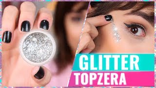 MAKE CASEIRA  COMO FAZER O GLITTER DAS GRINGAS [upl. by Ardnuahc]