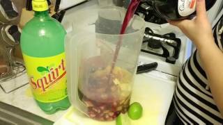 como hacer sangria con vino tinto y fruta [upl. by Kazim489]