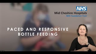 Paced and responsive bottle feeding  British Sign Language [upl. by Callan]