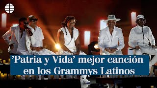 Patria y Vida elegida mejor canción del año en los Grammy Latinos [upl. by Norha]