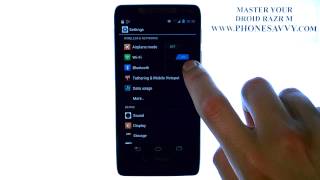 Motorola Droid Razr M  How Do I Connect or Pair Bluetooth [upl. by Lyreb910]