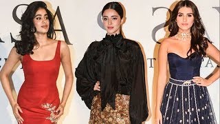 Janhvi Kapoor Ananya Pandey Tara Sutaria STUNNING Look At Sabyasachi Mukherjee 20 Years Party [upl. by Nido]