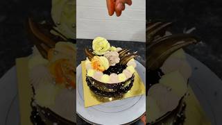 bakery chocolate forest cake decoration ideas chocolatecake cake youtubeshorts shorts videos [upl. by Dickenson]