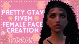 How To Create A Pretty GTAV  FiveM Female Face Tutorial [upl. by Eniluj]