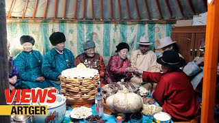 How Mongolian Nomads Celebrate Lunar New Year Tsagaan Sar Full Documentary  Views [upl. by Peony]