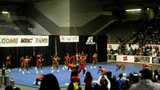 WSSU CHEERLEADERS MEAC 2009 [upl. by Nylidam]