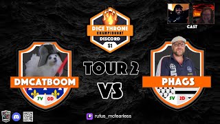 DICE THRONE Championnat de France Discord DTCD TOUR 2 DmCatBoom vs Phags 🙌 [upl. by Ahseihs]