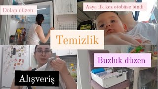 Vlog 155 Buzdolabı temizliği ve düzeni  Yaptığımız alışverişler temizlik düzen [upl. by Elaina358]